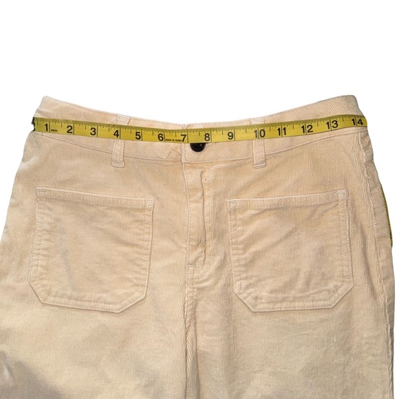 Vanessa Bruno Dompey Flare Pants Corduroy Cream Size EU 38 - Picture 10 of 10